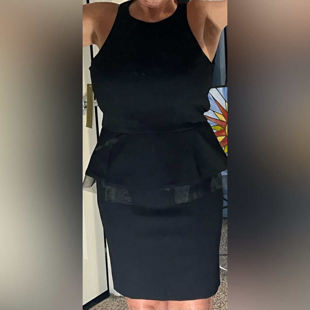 Nicole Miller Black Midi Dress NWT